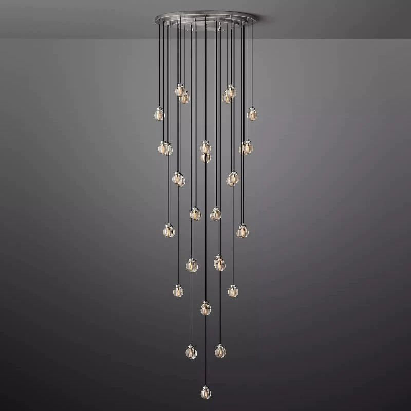 Pearl Round Chandelier 48"