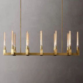 Pridan Glass Linear Chandelier 55"