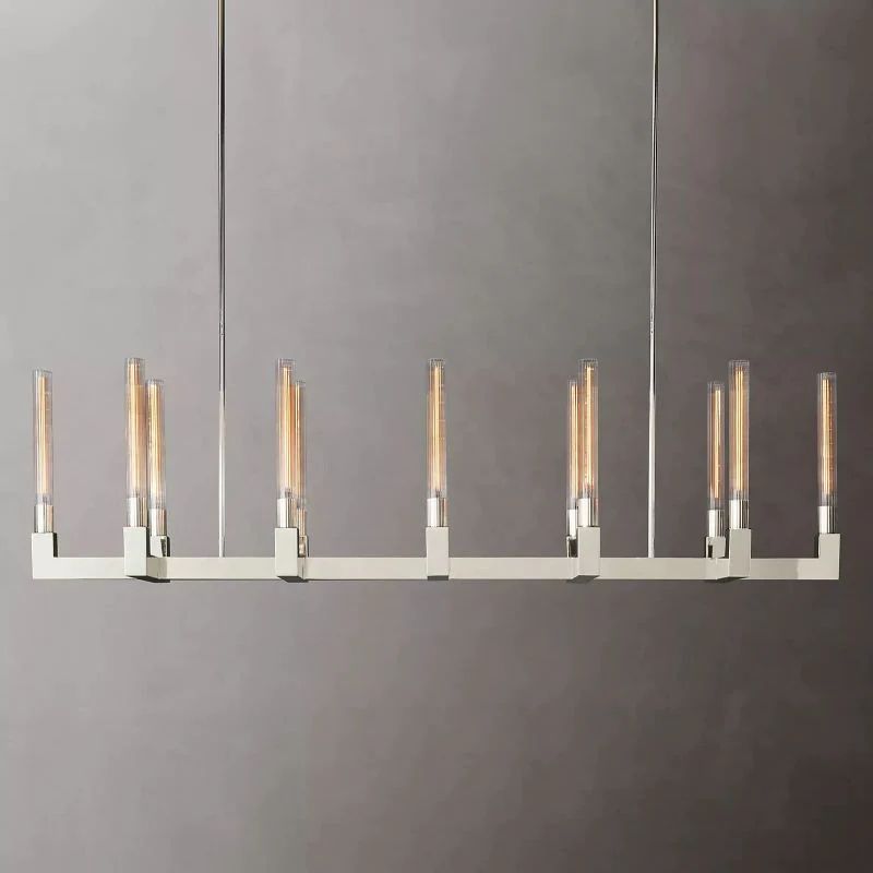 Pridan Glass Linear Chandelier 67"