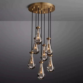 Raindrop Round Chandelier 18"