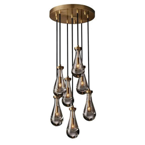 Raindrop Round Chandelier 18"