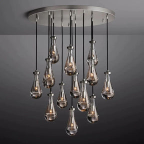 Raindrop Round Chandelier 36"