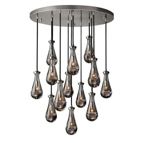 Raindrop Round Chandelier 36"