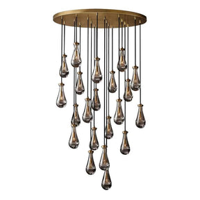 Raindrop Round Chandelier 47"