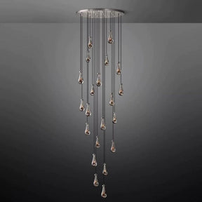 Raindrop Round Chandelier 47"