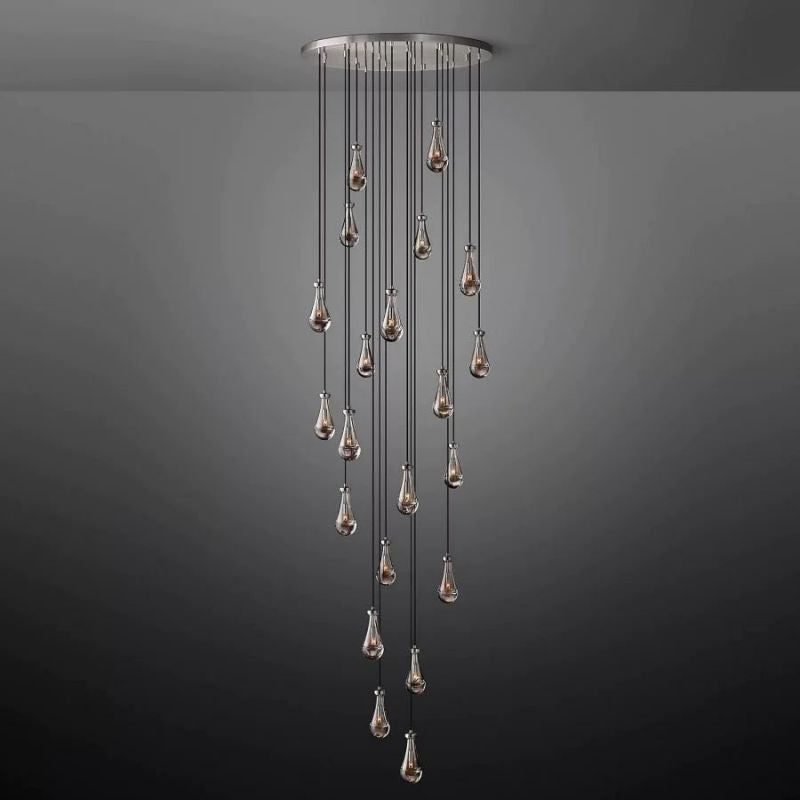 Raindrop Round Chandelier 47"