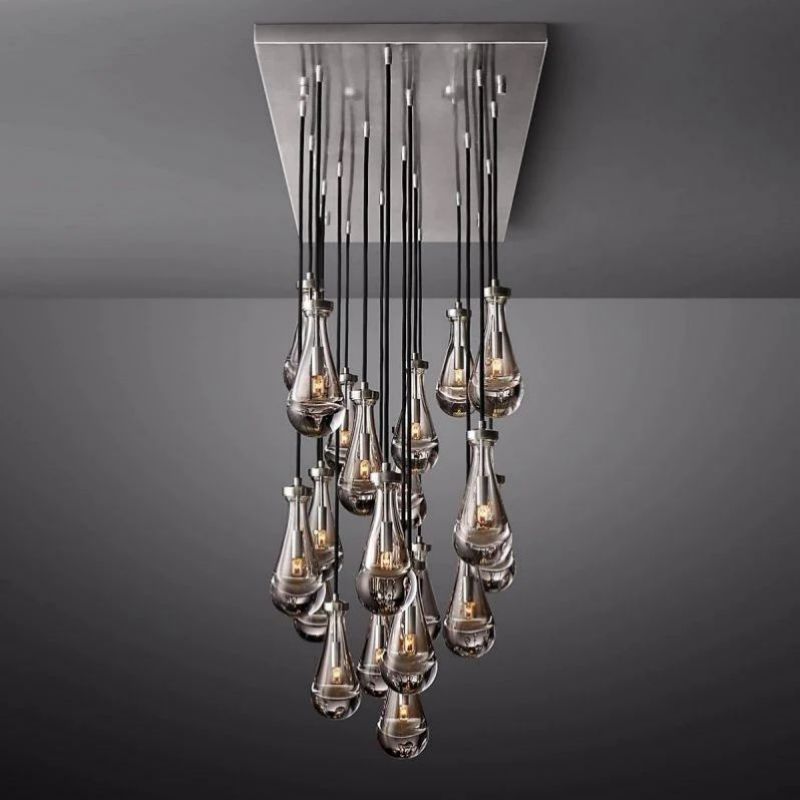 Raindrop Rectangular Chandelier 72"