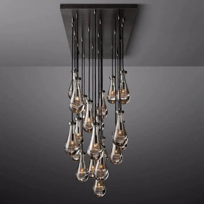 Raindrop Rectangular Chandelier 72"