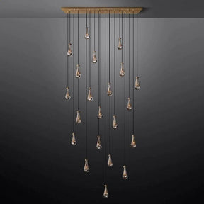 Raindrop Rectangular Chandelier 72"