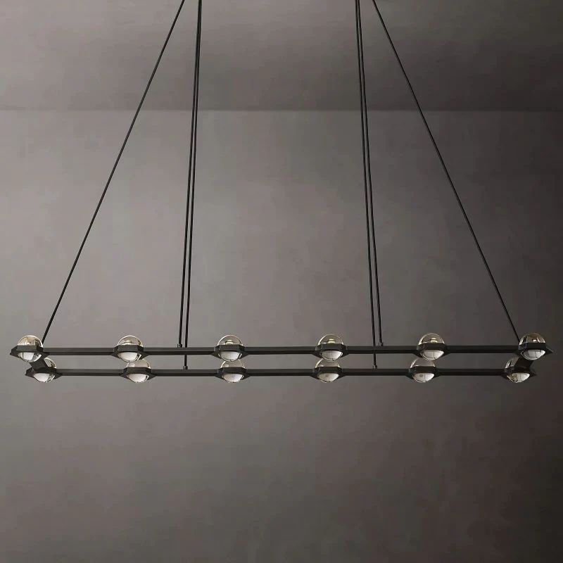 Celestial Rectangular Chandelier 72"