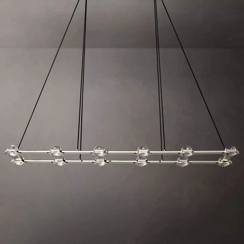 Celestial Rectangular Chandelier 72"