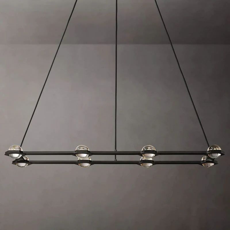 Celestial Rectangular Chandelier 54"