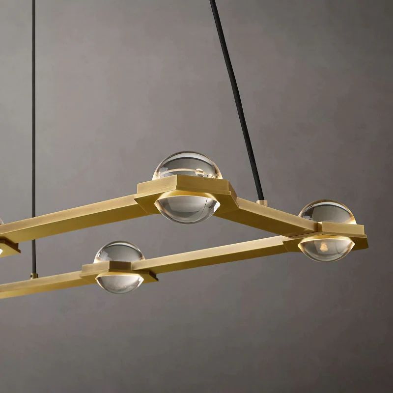 Celestial Rectangular Chandelier 54"