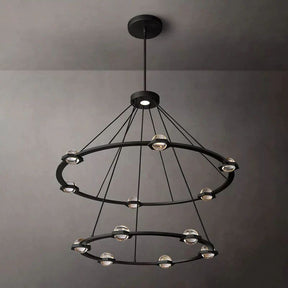 Celestial Two-Tier Round Chandelier 48"