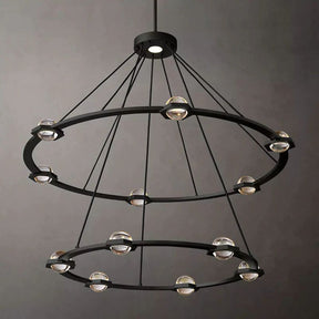 Celestial Two-Tier Round Chandelier 48"