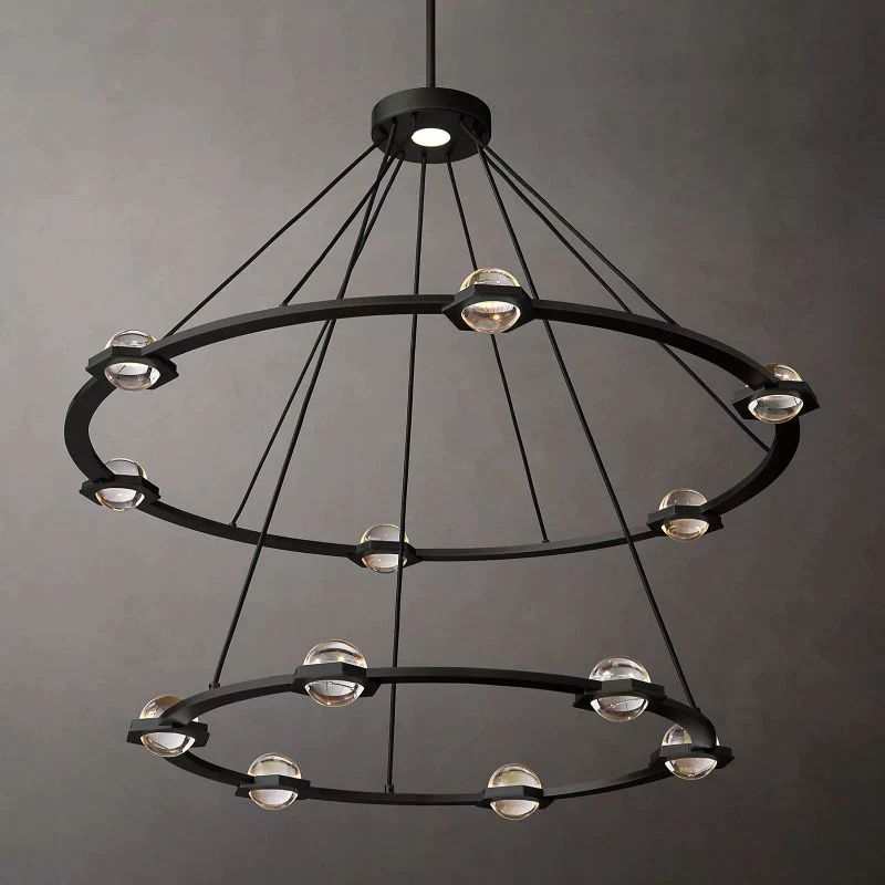 Celestial Two-Tier Round Chandelier 48"