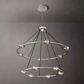 Celestial Two-Tier Round Chandelier 48"