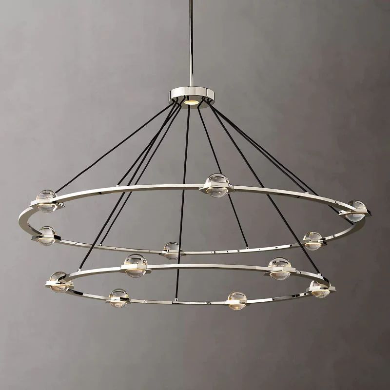 Celestial Two-Tier Round Chandelier 60"