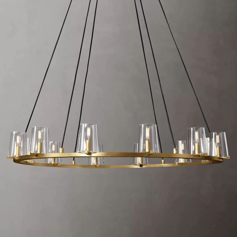 Triumph Glass Round Chandelier 48"