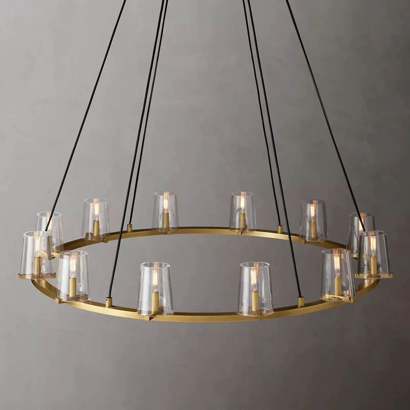 Triumph Glass Round Chandelier 48"