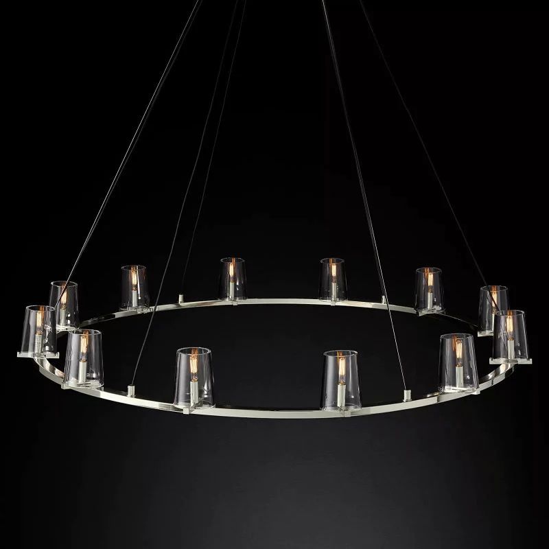 Triumph Glass Round Chandelier 60"