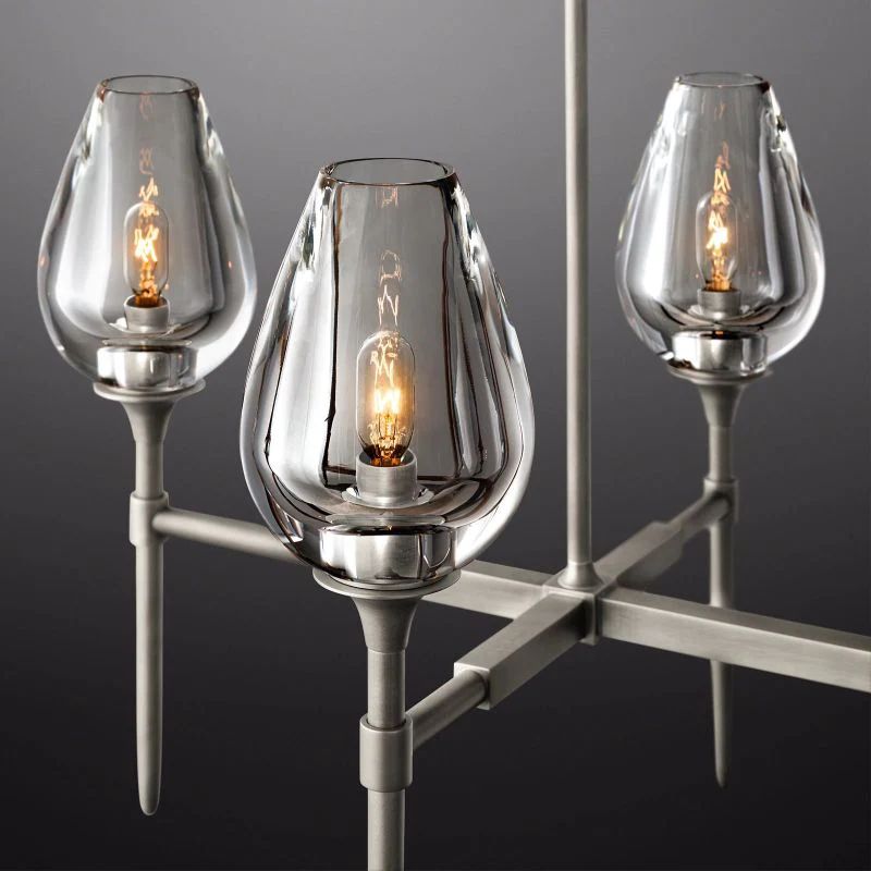 Luminous Tulip Linear Chandelier 52''