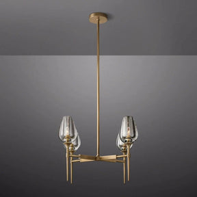 Luminous Tulip Round Chandelier 27''