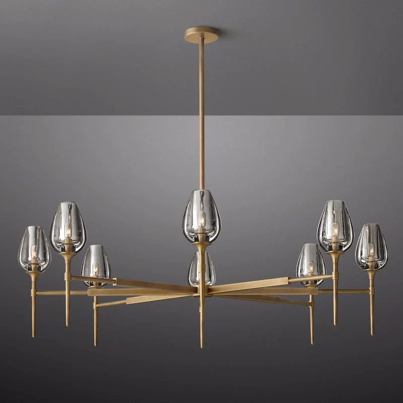 Luminous Tulip Round Chandelier 54''