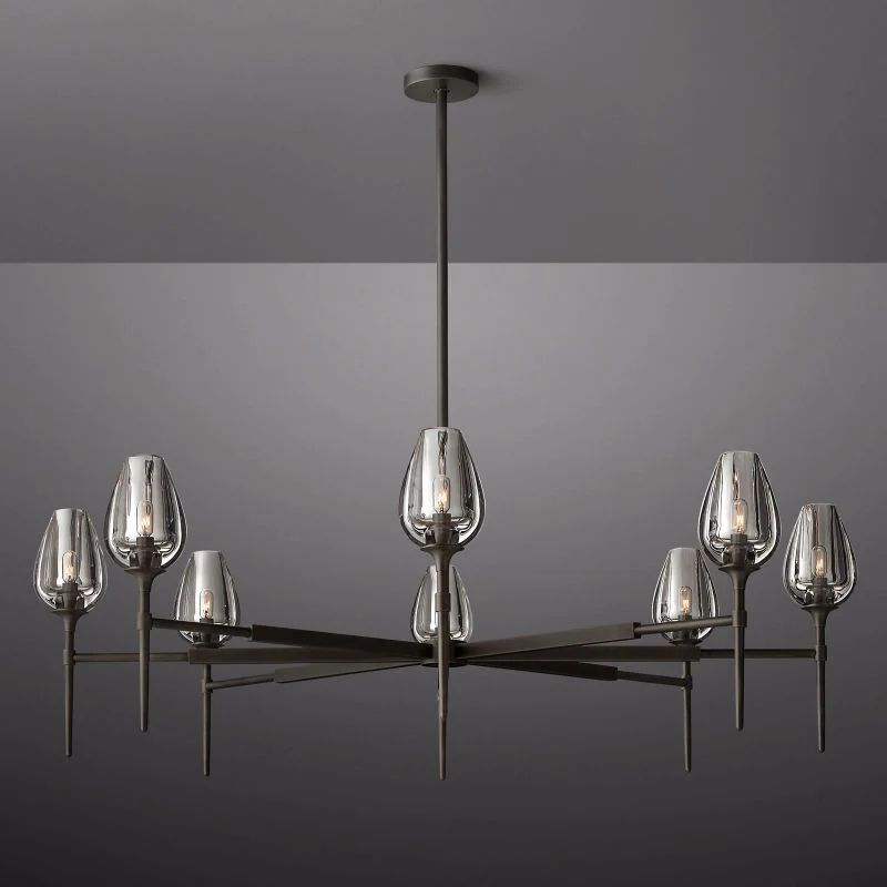 Luminous Tulip Round Chandelier 54''