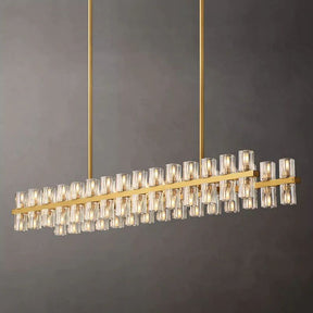 Akio Wine-Glass Rectangular Chandelier 54"