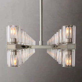 Akio Wine-Glass Rectangular Chandelier 54"