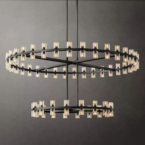 Akio Wine-Glass Round 2-Tier Chandelier 60"